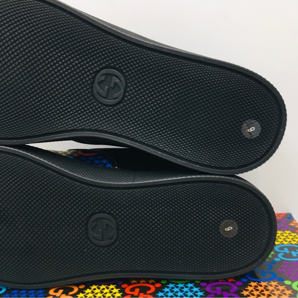 Gucci GG Supreme Slip- On Psychedelic-Black / Multi Color- 610080- H2010- 1101 - Picture 10 of 11